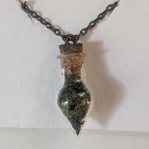 Moss Vial Necklace